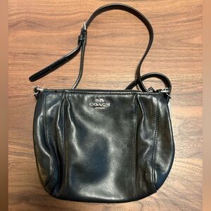 Coach Black Leather Crossbody Bag
